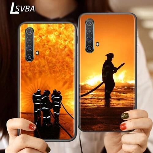 Silicone Cover Firefighter Heroes For Realme V15 X50 X7 X3 Superzoom Q2 C11 C3 7 7i 6s 6 5 Global Pro 5G Phone Case
