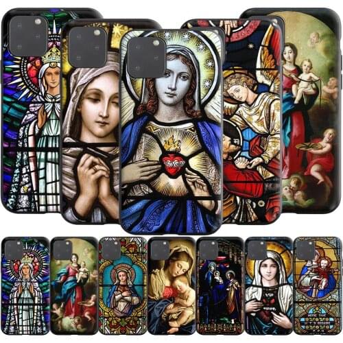 Virgin Mary Christian Rosary Silicone Case for Realme Narzo 30A GT NEO C3 C25 C21 C20 C17 C15 C12 C11 8 7 7i 6 6i Pro