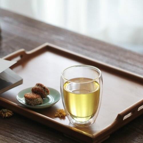 1/2/4Pcs Heat-resistant Double Wall Glass coffee cup juice cup water cup small cup glass and cup transparent and thick Drinkware