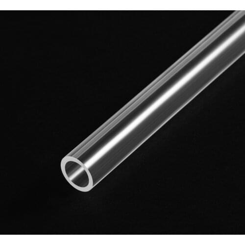 Uxcell Clear Rigid Acrylic Pipe 10.4mm ID x 14mm(9/16") OD x 0.5m(20") Round Tube Tubing