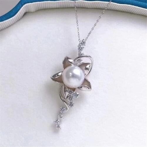 S925 Sterling Silver Screw Eye Pin Bail Top Drilled Beads End Cap For DIY Pearl Charm Pendant Connectors Jewelry Making