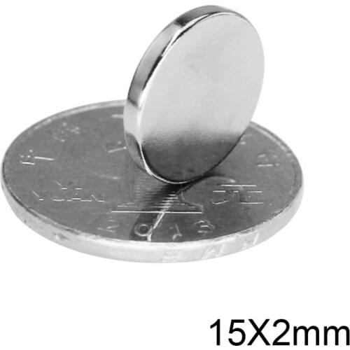 10/20/50/100pcs 15x2 Strong Magnets 15mmx2mm Permanent Small Round Magnet 15x2mm Thin Neodymium Magnet Magnetic 15*2