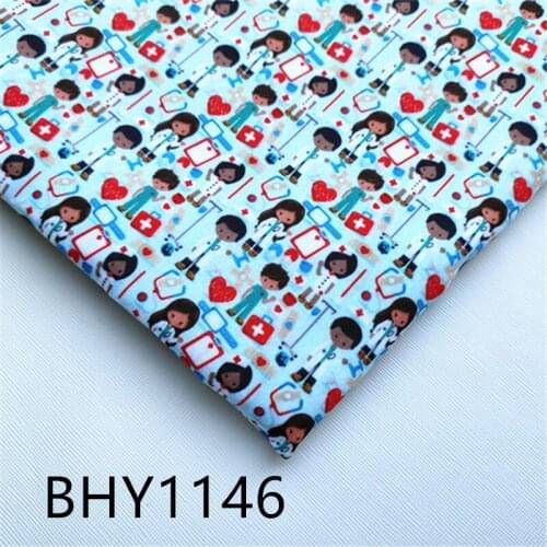45*140cm cartoon print polyester cotton patchwork fabric mask 1146