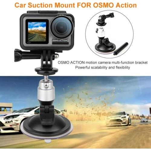 Car Mount For DJI Osmo Action Camera Gopro Hero 7 Accessories Mount Extension Module for Car Sucker