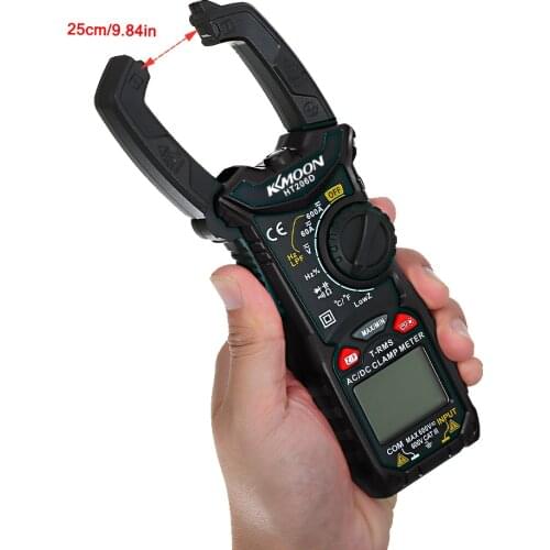 HT206D Digital Clamp Meter Measuring Voltage Current Frequency Duty Cycle Diode Resistance Transistors Test NCV Clamp Multimeter