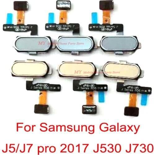 Fingerprint ID Sensor Return Key Botton Flex Cable For Samsung Galaxy J5 pro J7 pro 2017 J530 J730 Back Return Home Menu Button