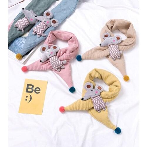 Boys And Girls Kids Keep Warm Shawls Scarves Baby Winter Scarf Thickening Winter Scarf