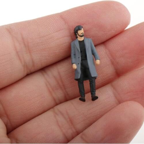 Diorama Figure Jacket Men Doll Street Layout Desktop Decor Accessories