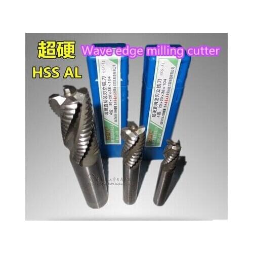 Free Shipping 10pcs M2AI 4F-6mm-10mm end mills milling cutter machine tool Roughing cutter CNC tool Super-hard high speed steel