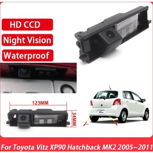 HD 170 Degree 720P Special Vehicle Rear View Camera For Toyota Vitz XP90 Hatchback MK2 2005 2006 2007 2008 2009 2010 2011