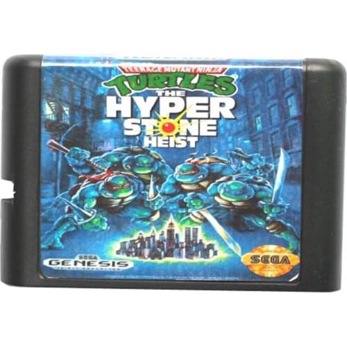 Turtles The Hyperstone Heist 16 bit MD Game Card For Sega Mega Drive For Genesis
