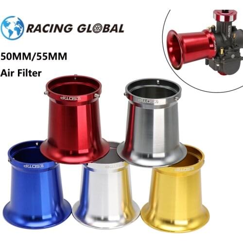 ALCON-Motorcycle 50mm 55mm H76 Carburetor Air Filter Wind Cup Horn Filter Universal Motorcycle PWK Keihin Koso Carburetor