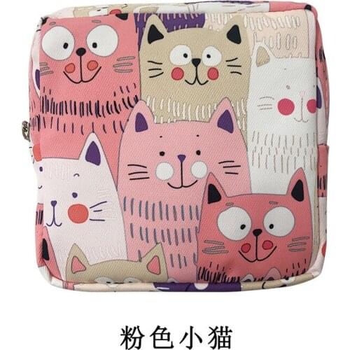 Cosmetic Storage Bag Organizer Headphone Case Sanitary Credit Card Holder Girl Sanitary Pad Bag Napkin Towel Coin Purse