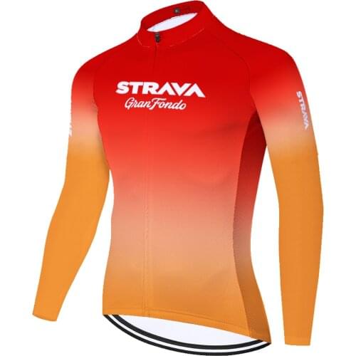 STRAVA maillot ciclismo summer spring quick dry camisa ciclismo manga longa ​long sleeve ​chaqueta ciclismo hombre