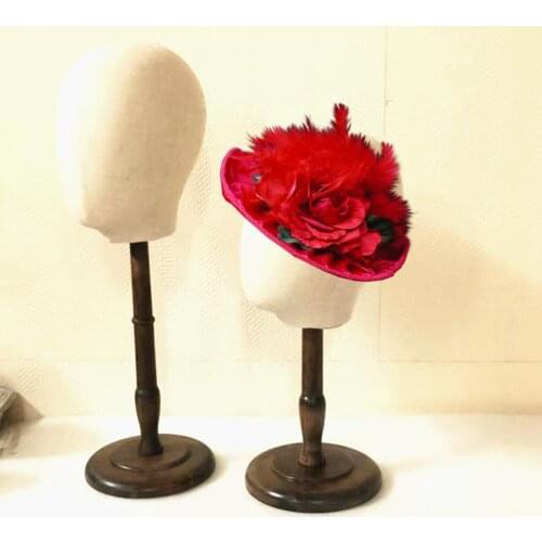 21'' Wig Mannequin Tabletop Hat Kerchief Holder Display Manikin Stand Model Rack