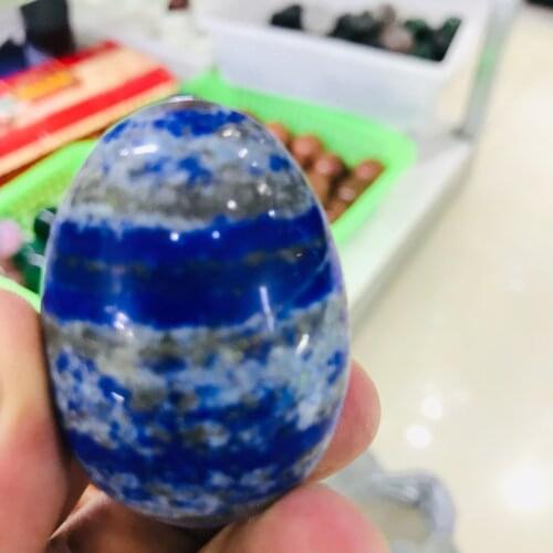 NATURAL PRETTY LAPIS LAZULI crystal egg healing