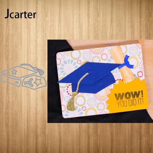 2021 New Bachelor Hat Star Metal Cutting Dies Shape Scrapbooking Craft Die Cut Stencil Card Make Mould Sheet Decoration Design