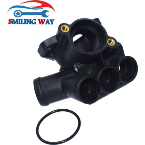 Coolant Thermostat Housing Water Flange 021121117A For VW Corrado Golf III Passat Sharan Transporter IV Bus Vento 2.8 2.9 VR6