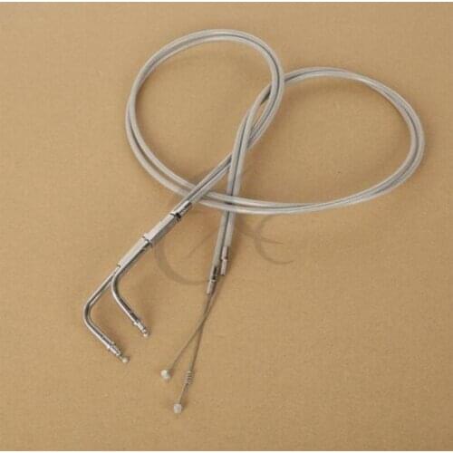 Motorcycle Braided Throttle Cable For Harley Road King Dyna FLHR FLT 1996-2007 06 05 04 03 02 01 FXD FLST FXST 1996-2010 09 08