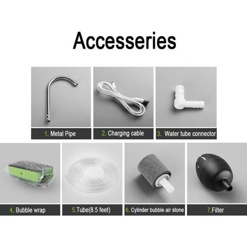 Plastic Mini Oxygenated Aerator USB Rechargeable Battery for Pumping Water Absorber Machine Water Pump Fishing Tools