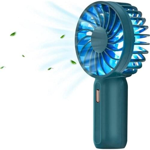 Handheld Personal Fan Portable Powerful Small Fan Speed Adjustable USB Rechargeable For Kids Girls Home Office Outdoor Travel
