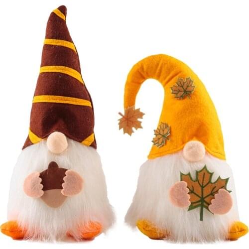 Harvest Festival Thanksgiving Gnome Doll Ornament Fall Faceless Tomte Gnomes Plush Doll For Home Party Decoration