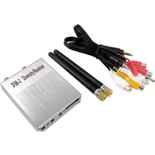 F05554 D58-2 5.8GHz Wireless Diversity Remote Control Audio Video Dual Reception Receiver For RC Airplanes Helicopters