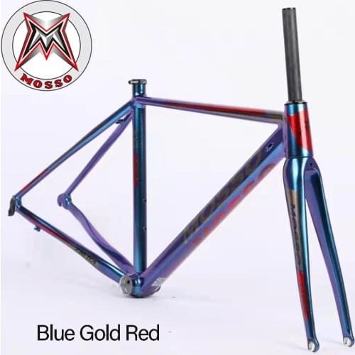 MOSSO 736TCA Aluminum Alloy Road bike Frame With Full Carbon Front Fork Ultra-light 700C Frameset Bicycle Accessories