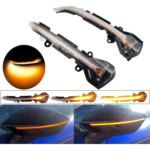 LED Dynamic Turn Signal Light Repeater Side Mirror Blinker Indicator For SEAT Leon III Mk3 5F 13-18 Ibiza KJ Mk5 V Arona 17-18