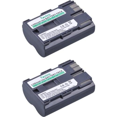 Tectra 2PCS 1800mAh BP-511 BP511 BP-511A Battery for Canon G6 G5 G3 G2 G1 EOS 300D 50D 40D 30D 20D 5D MV300i BP 511 Battery