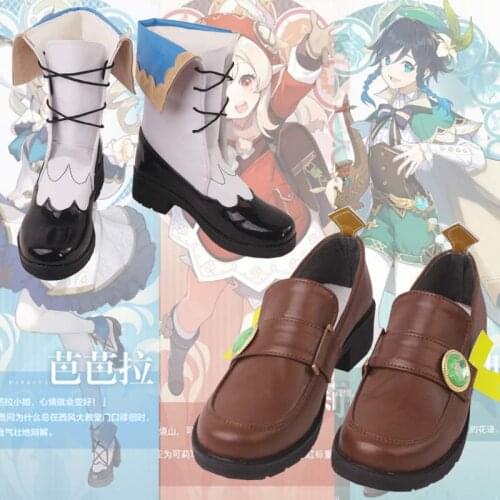 2020 new game Genshin Impact Wendy Barbara Keli cosplay good-looking shoes Halloween party cosplay shoes customization