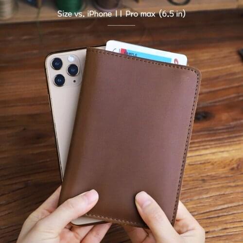 Universal Genuine Leather Passport Cover Retro Solid Credit Card Slot ID Business Cards Holder Passport Bag Cowhide Purse Travel