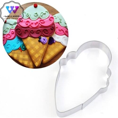 1pc Stainless Ice cream Cake Stencil Kitchen Cupcake Decoration Template Mold Cookie Coffee Stencil Mold Baking Fondant