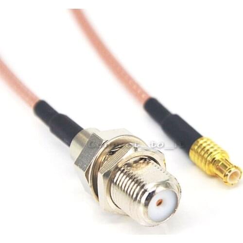 10 Pieces F-MCX Extension Cord F Female to MCX Male Conector RG316 Adapter Coaxial Pigtail Cable 15cm