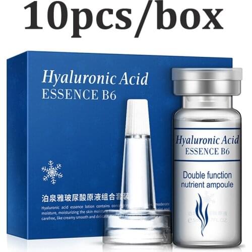 BIOAQUA Serum Moisturizing Hyaluronic Acid Vitamins C X To Facial Anti Niacinamida Wrinkle Aging Collagen Skin Care Essence 10pc