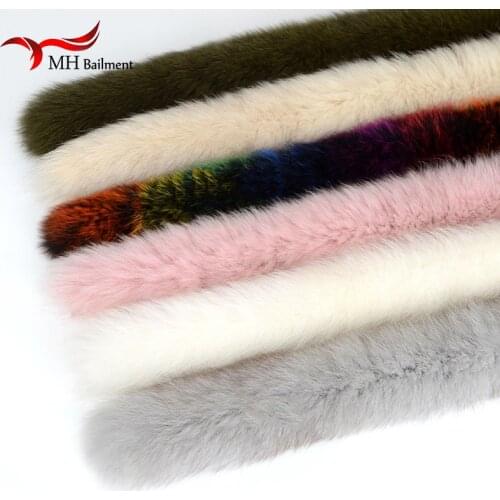 100% Real Fur Collar Scarf Custom Made Winter Fur Scarf Fox Fur Collar Scarf Natural Fox Fur Collar for Hood