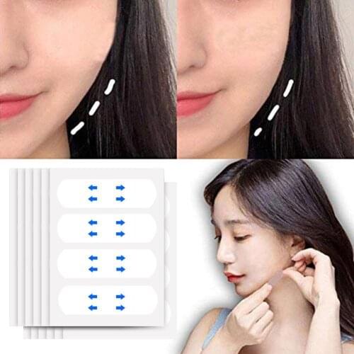 40Pc/Set Invisible Thin Face Stickers Face Line Skin Sagging V-Shape Adhesive Tape Supplie Fast Up Chin Lift Face V0A5