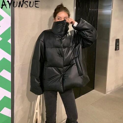 AYUNSUE Genuine Leather Jacket Women 100% Sheepskin Coat Female Warm Womens Winter Down Jackets Fashion 2020 Chaqueta Mujer 84