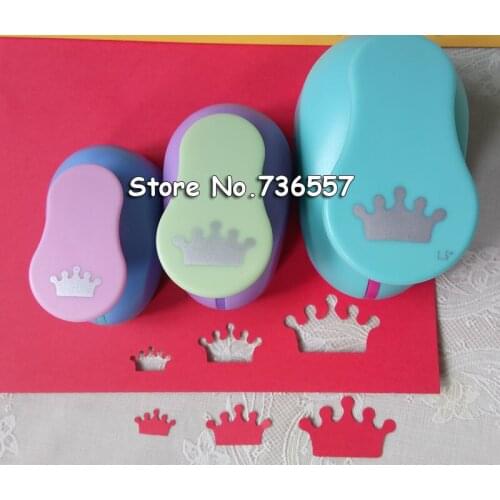 Free Shipping 3PCS (1.5",1",5/8") Crown shape craft punch set cortador de papel de scrapbook paper cutter Eva foam hole punches