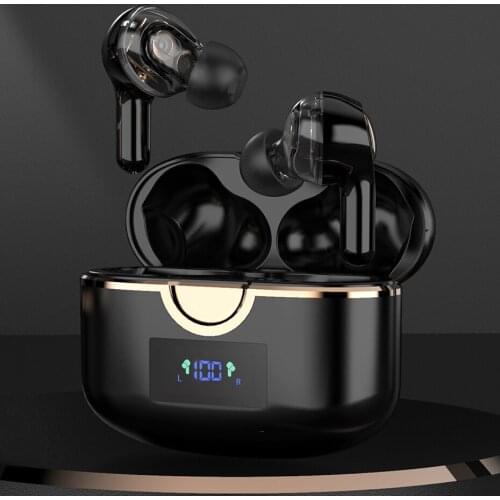 Wireless Earbuds with 4 Mics TWS Bluetooth 5.1 Earphones True Wireless Stereo Bass Stereo Hifi USB C Charge For Phone