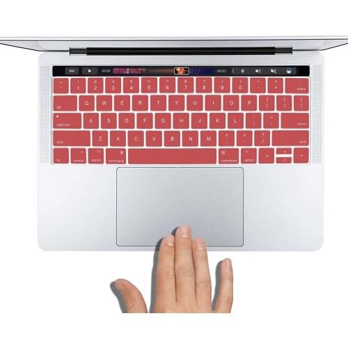 KK&LL Apple Macbook 2016 2018 Pro 13 15 touch bar A1706 A1989 A1707 A1990 A2159 Silicone Waterproof US Layout Keyboard Cover