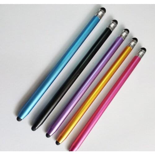 Colorful Metal Touch Screen Stylus Pen Dual Tips For iPhone iPad Tablet Drawing Universal Tablets Smart Phone Capacitive Pens