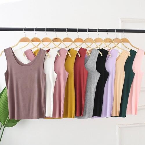 Double Wear Women Seamless Tank Solid Sleeveless sexy top T shirts Women Fashion Cotton Tshirt Cute Geek T-shirt Female Summer
