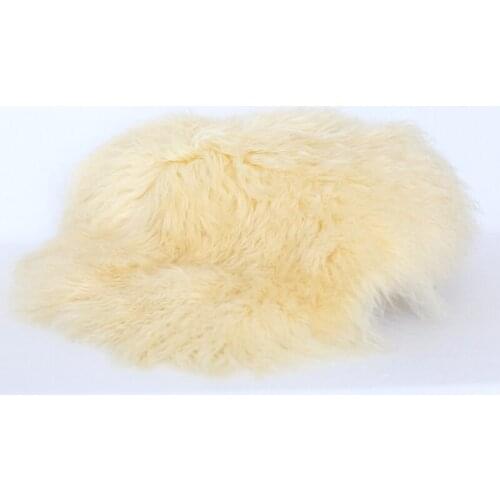 Ivory Curly Wool Blanket Newborn Photography Blankrt Backdrop Props Baby Posing Flokati Rug Photo Shoot Infant Wool Blanket