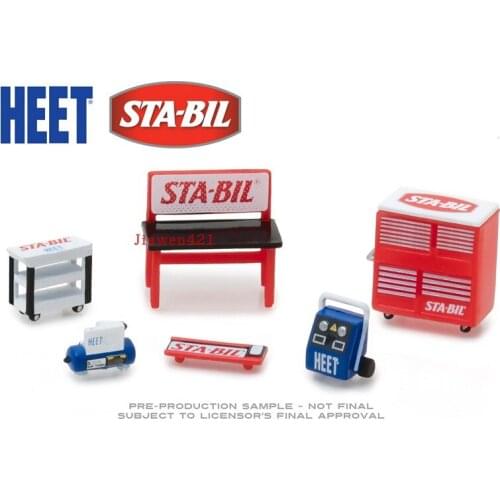 GreenLight 1:64 HEET STA-BIL GL Muscle Shop Tools Collection die-casting alloy tool set