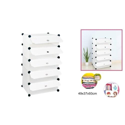 CASABLANCA Armario zapatero,Estante de almacenamiento para zapatos de montaje combinado, estantes de acabado para el hogar