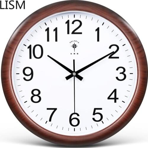 Round Wall Clock Vintage Retro Antique Wall Clock Quartz Silent Living Room Modern Design Smart Wall Clock Bedroom Horloge