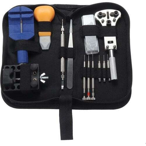 Watch Repair Tool Set + 360pcs 8-25mm Stainless Steel Spring Bars Watch Back Case Opener Link Pins Remover Tweezer Screwdriver