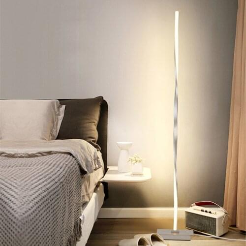 Nordic LED Floor Lamp 3 Brightness Adjustable Standing Floor Light Bedroom Decor