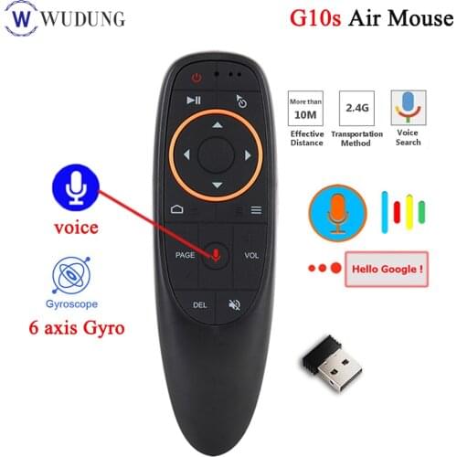 G10 G10S G10SPRO Voice Remote Control 2.4G Wireless Air Mouse Gyroscope IR Learning For Android TV Box X96 mini X96 Max Plus PC
